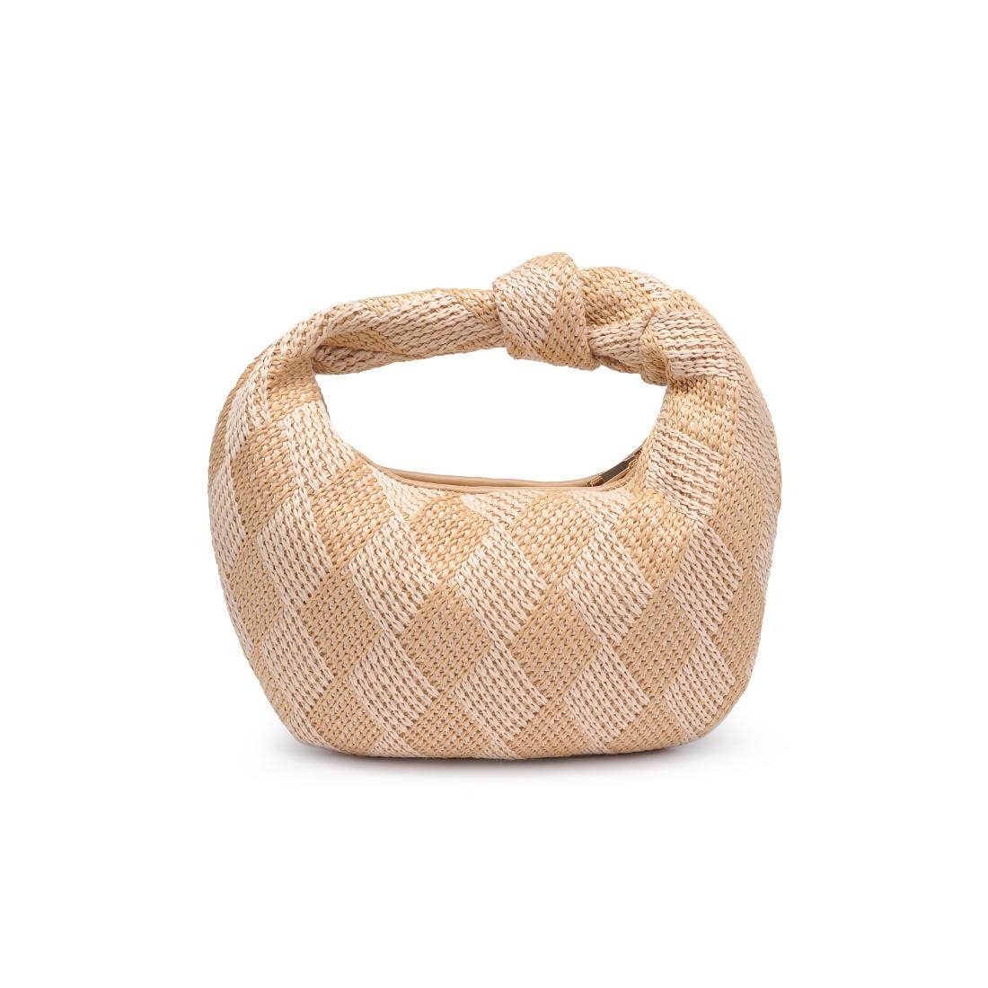 Tracy Straw Knot Clutch
