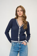 Franki Varsity Mesh Cardigan
