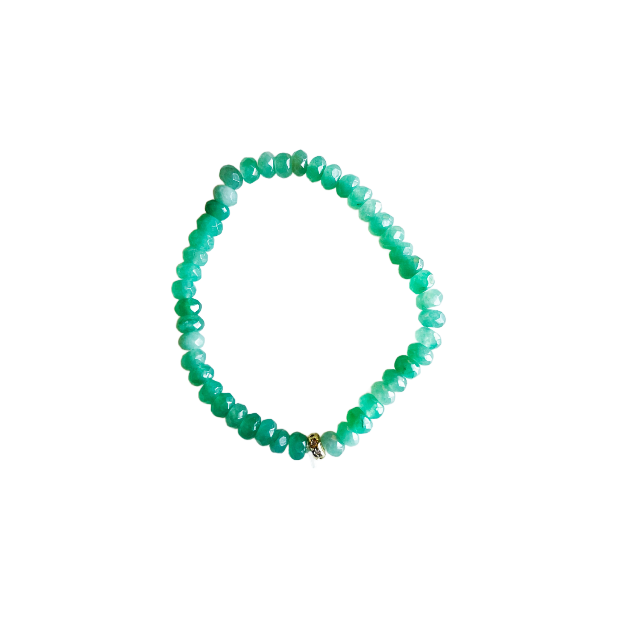 Candy Stretch Bracelets: Cream Agate