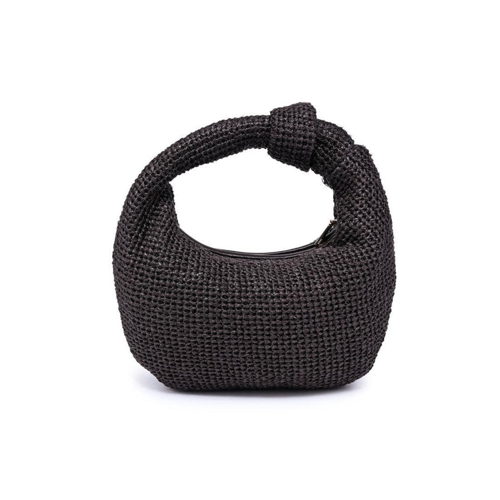 Tracy Straw Knot Clutch