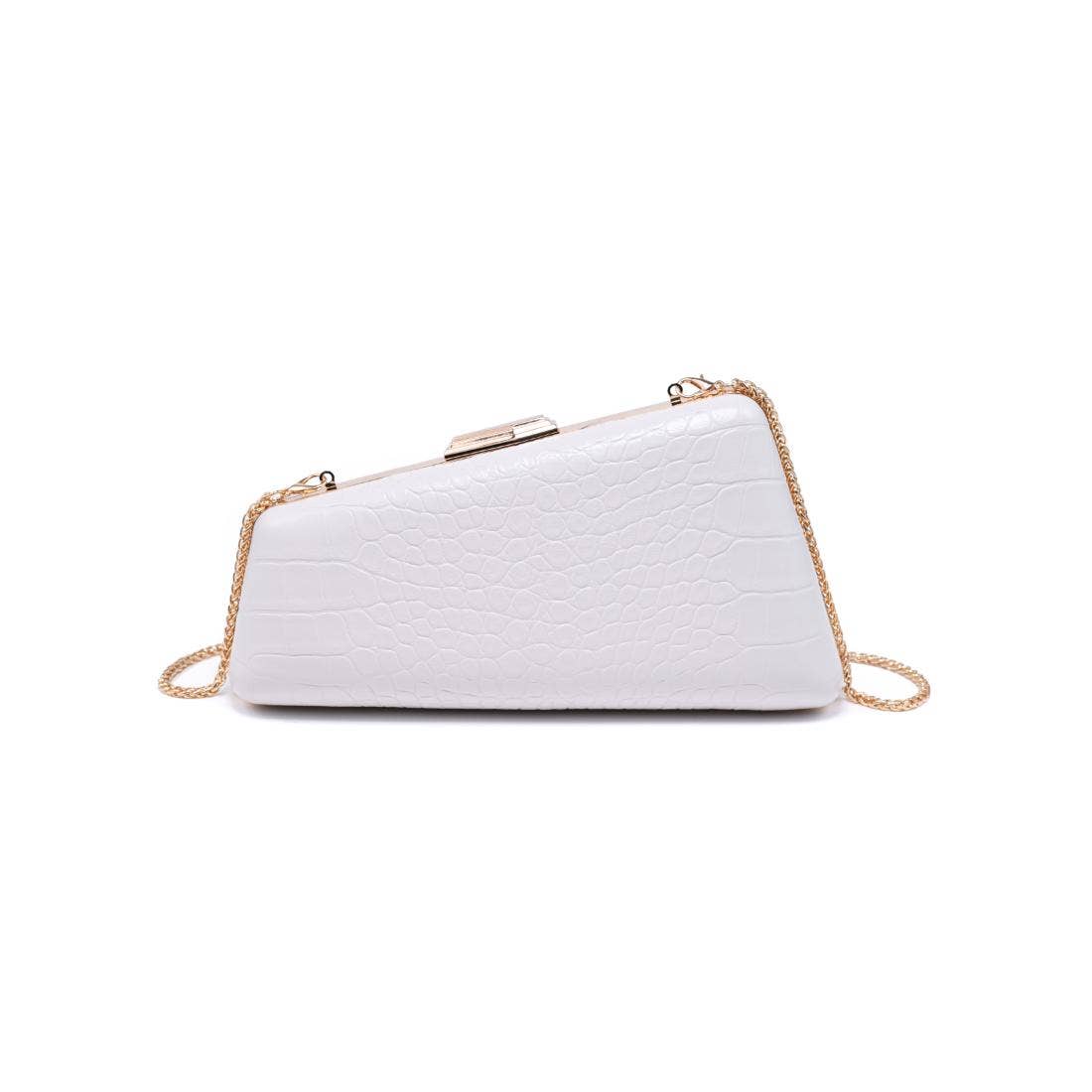 Irene - Croco Asymmetrical Evening Bag