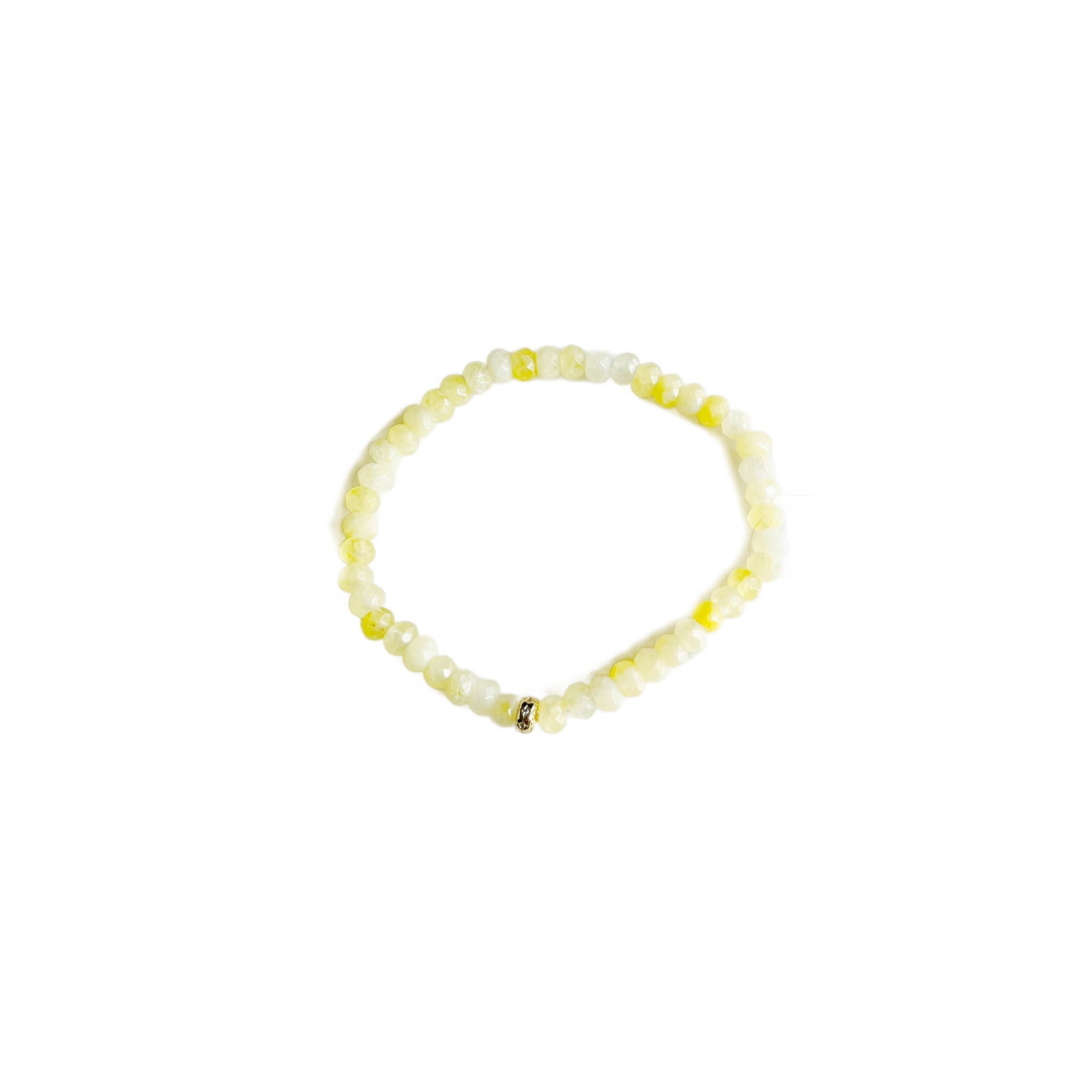 Candy Stretch Bracelets: Light Yellow Jade