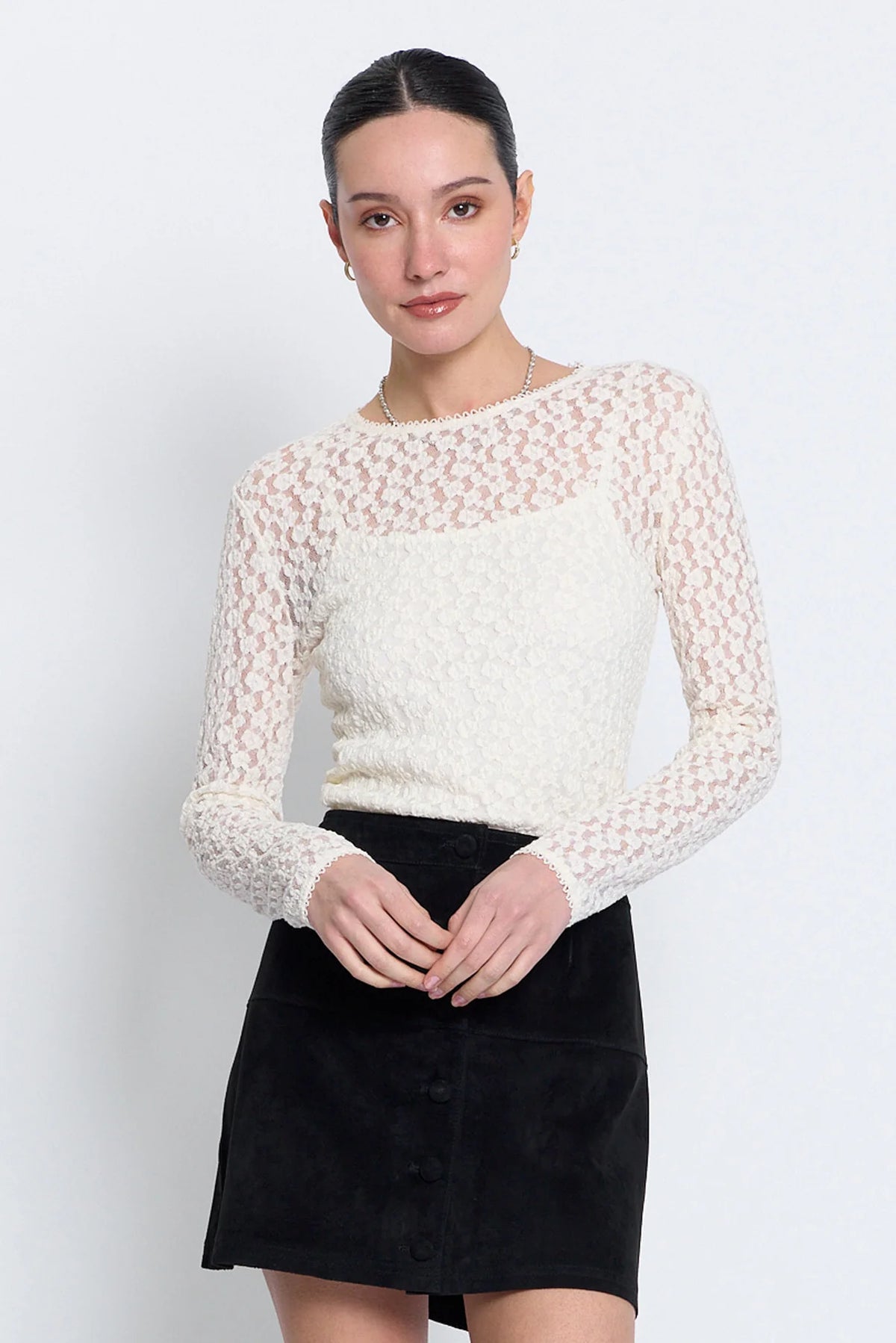 Scarlet Stretch Crew Neck
