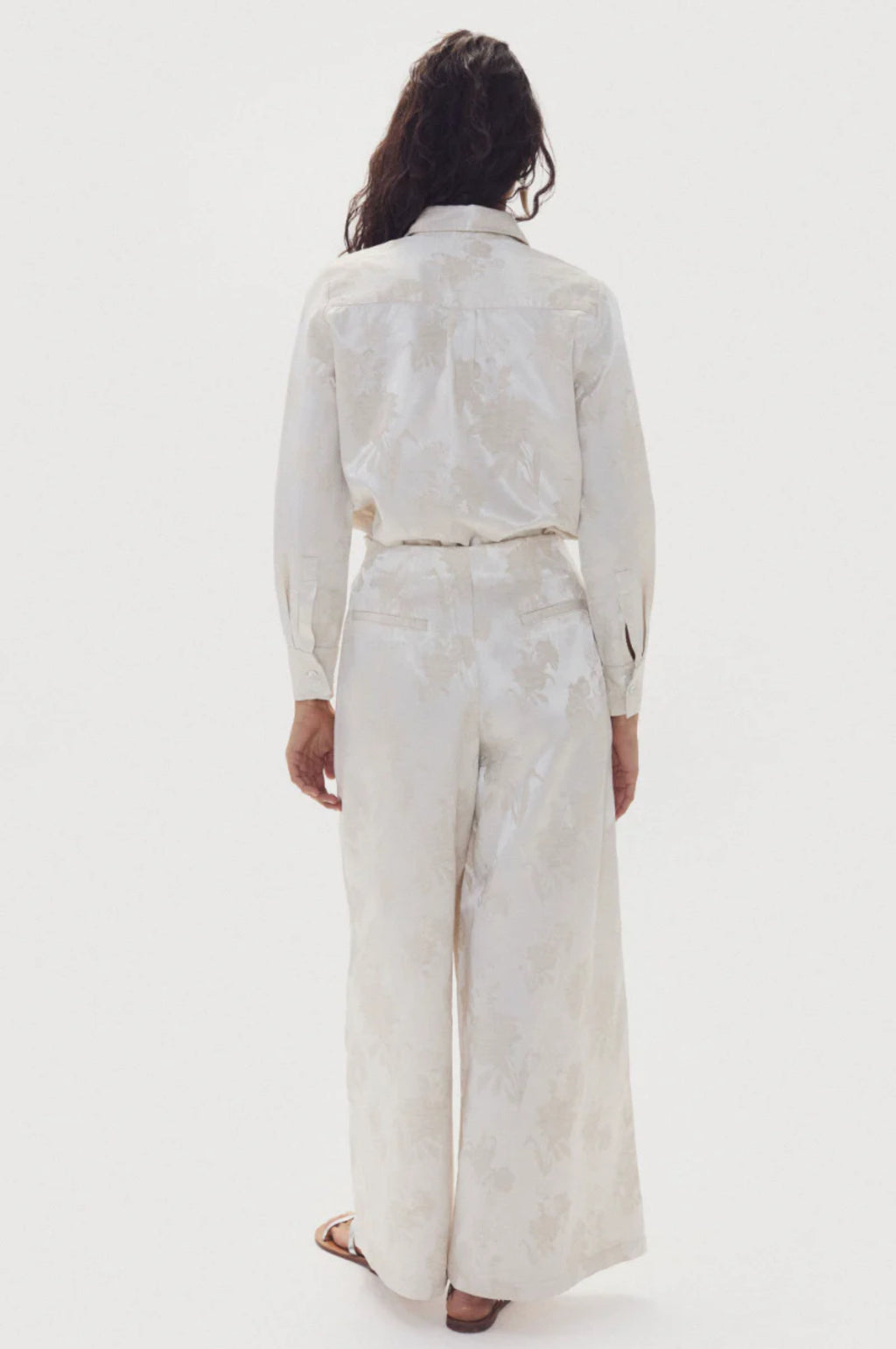 Culotte Brocade Pants