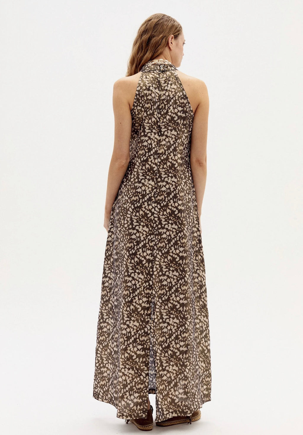Jacinta Metallic Linen Dress