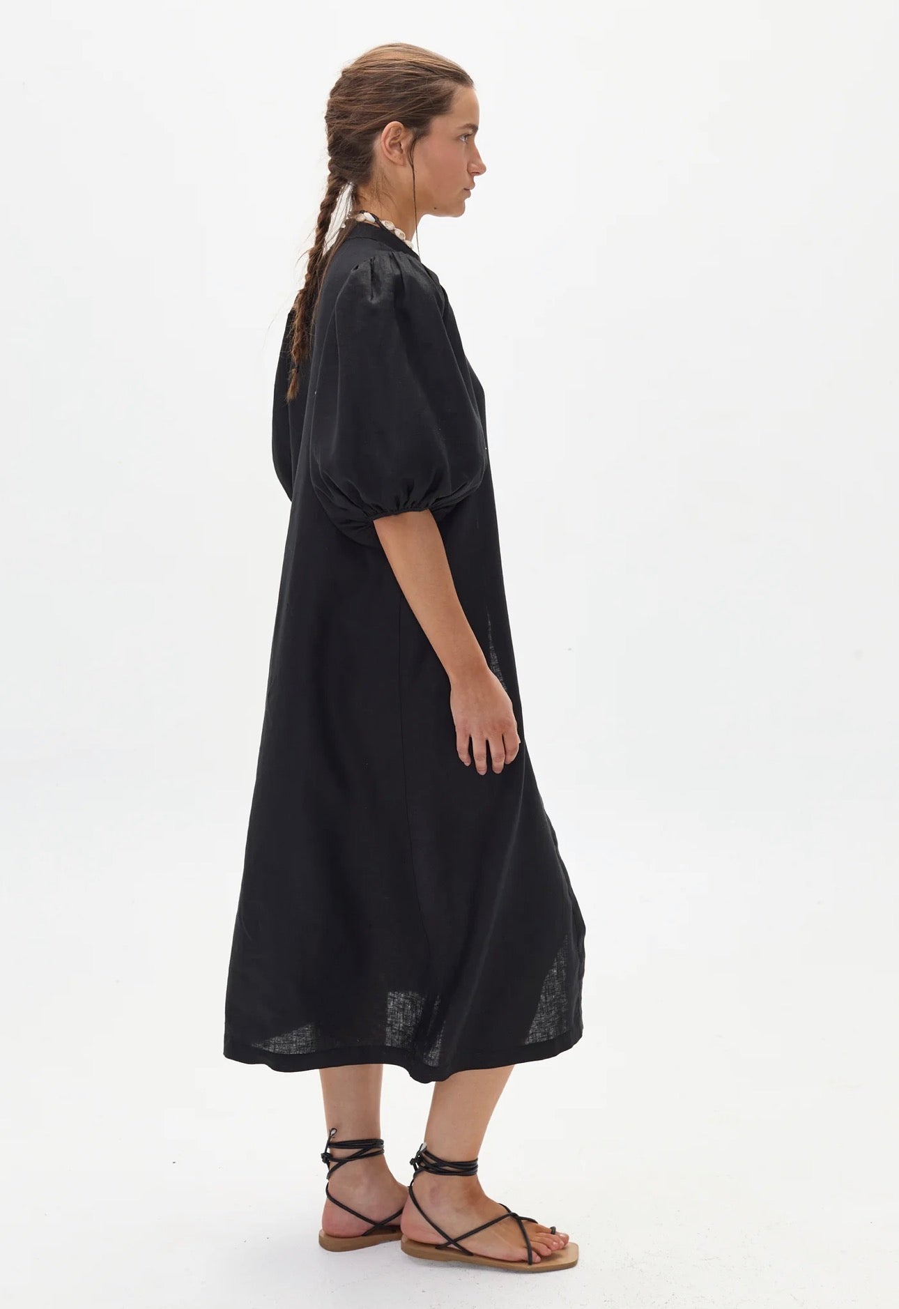 Bubble Linen Dress