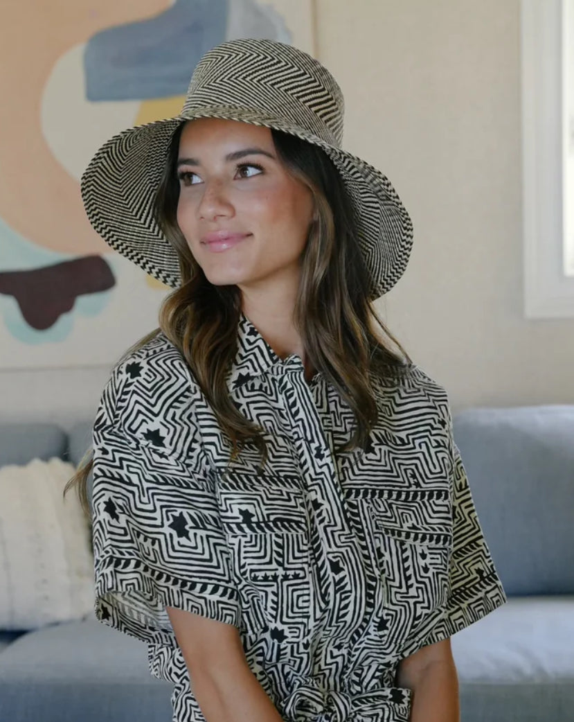 The Sarah Straw Bucket Hat