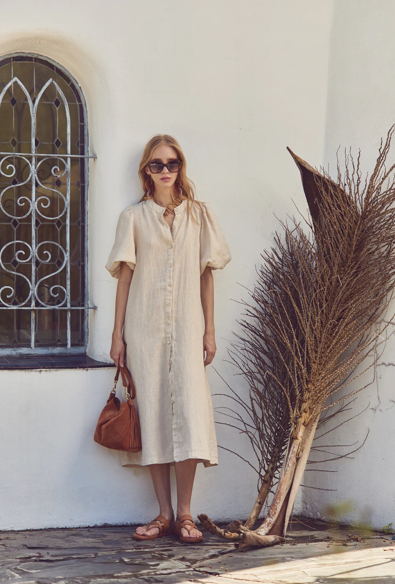 Bubble Linen Dress
