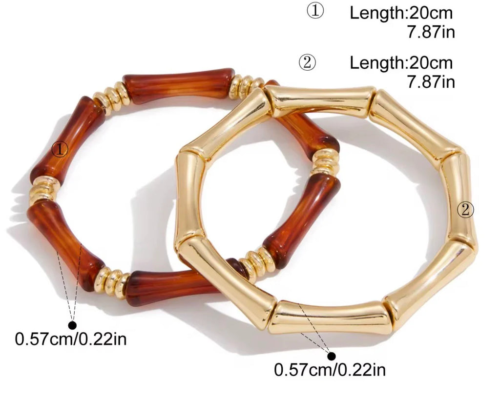 Giana Acrylic Bracelet Stack