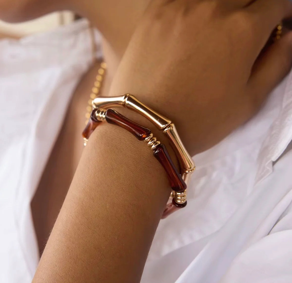 Giana Acrylic Bracelet Stack