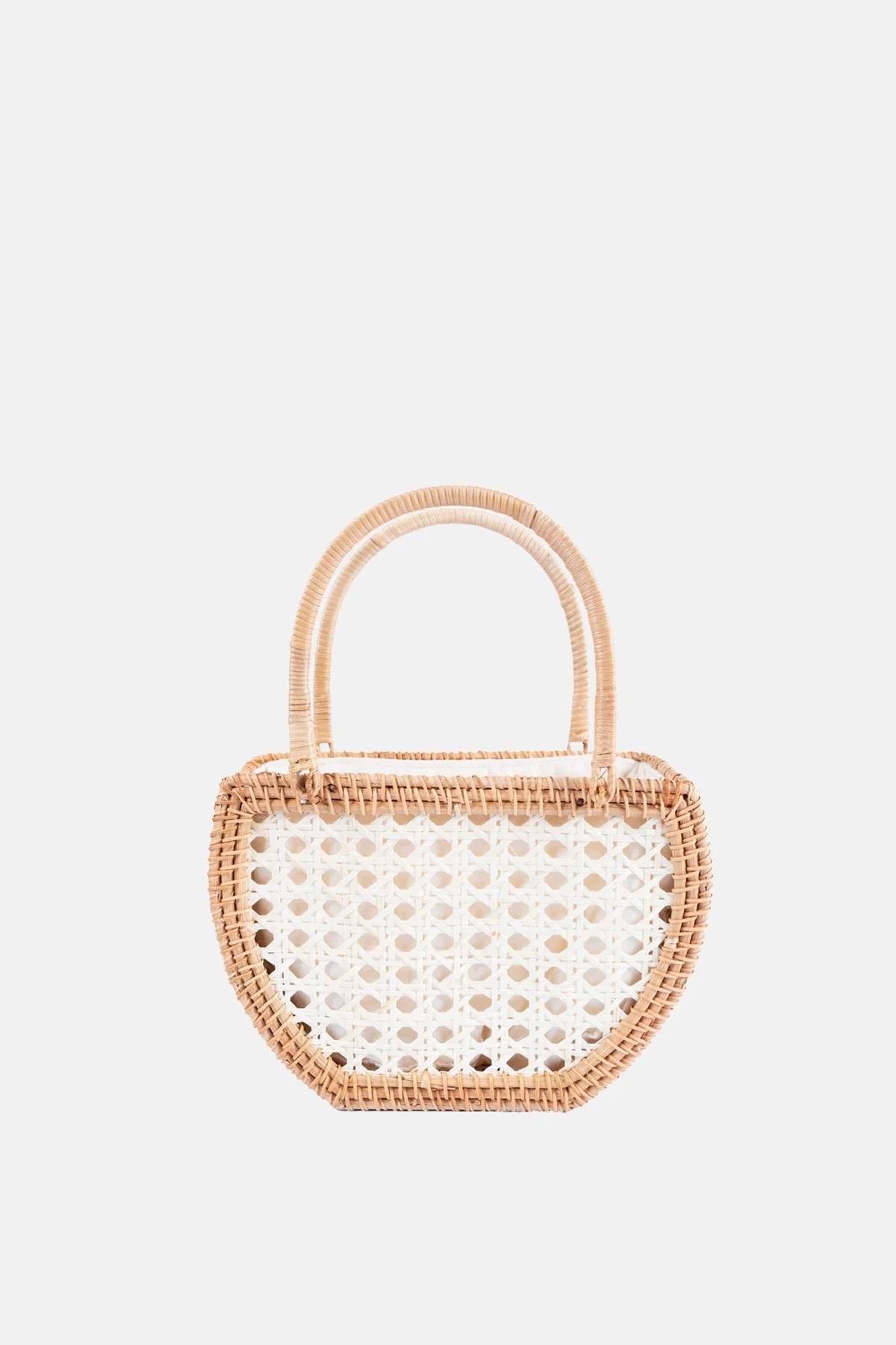 Amelia Rattan Satchel