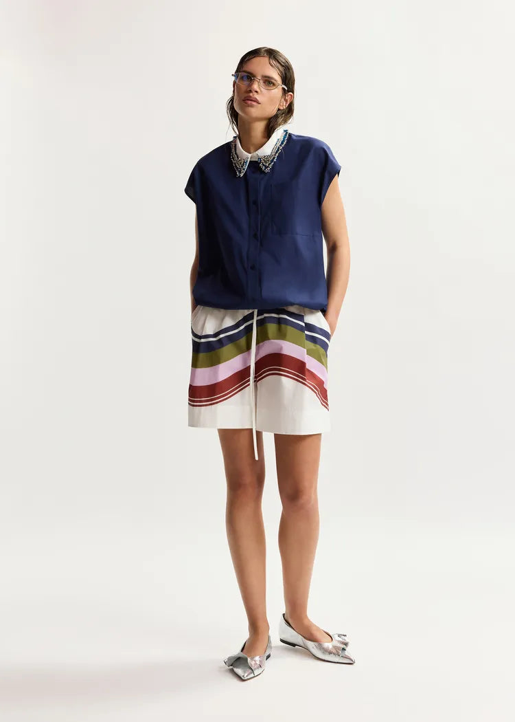 Jan Beaded Collar Top