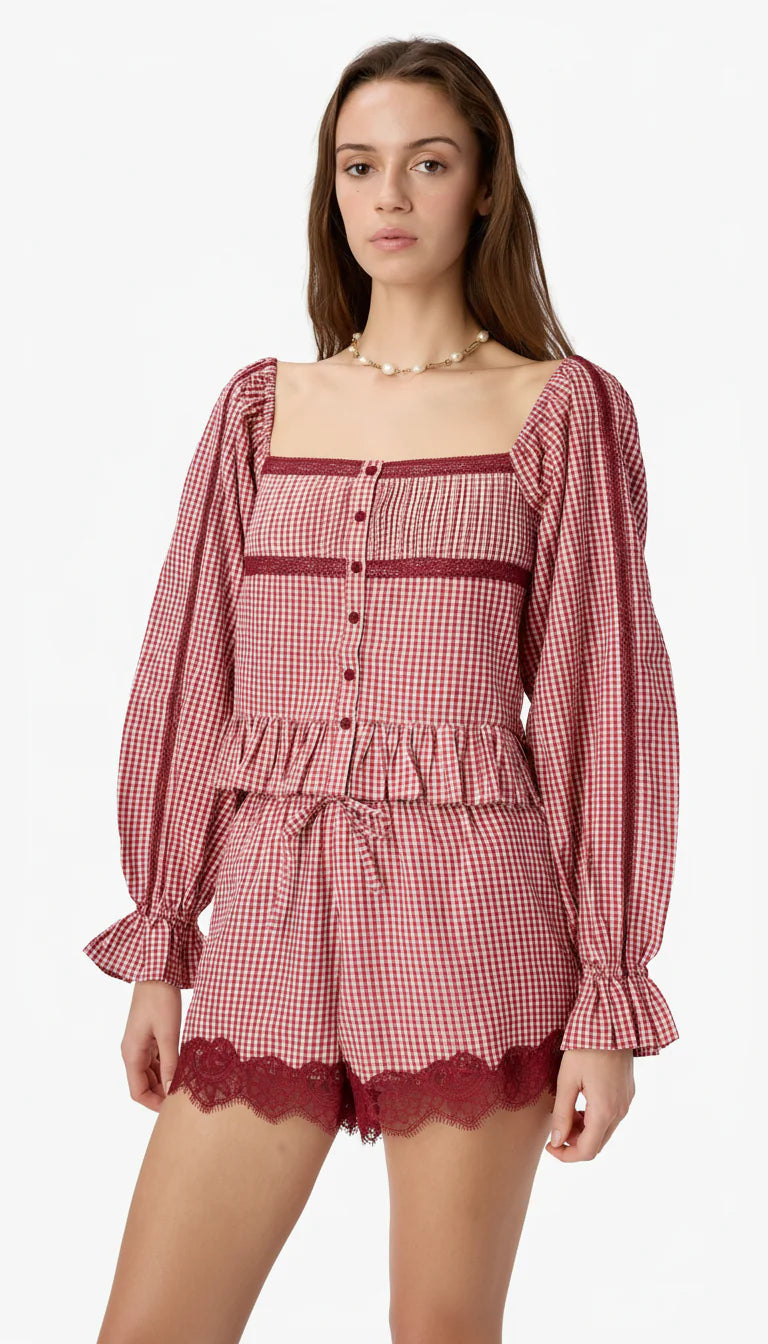 Cassandra Mid Rise Silk Cotton Short