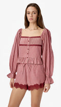 Cassandra Mid Rise Silk Cotton Short