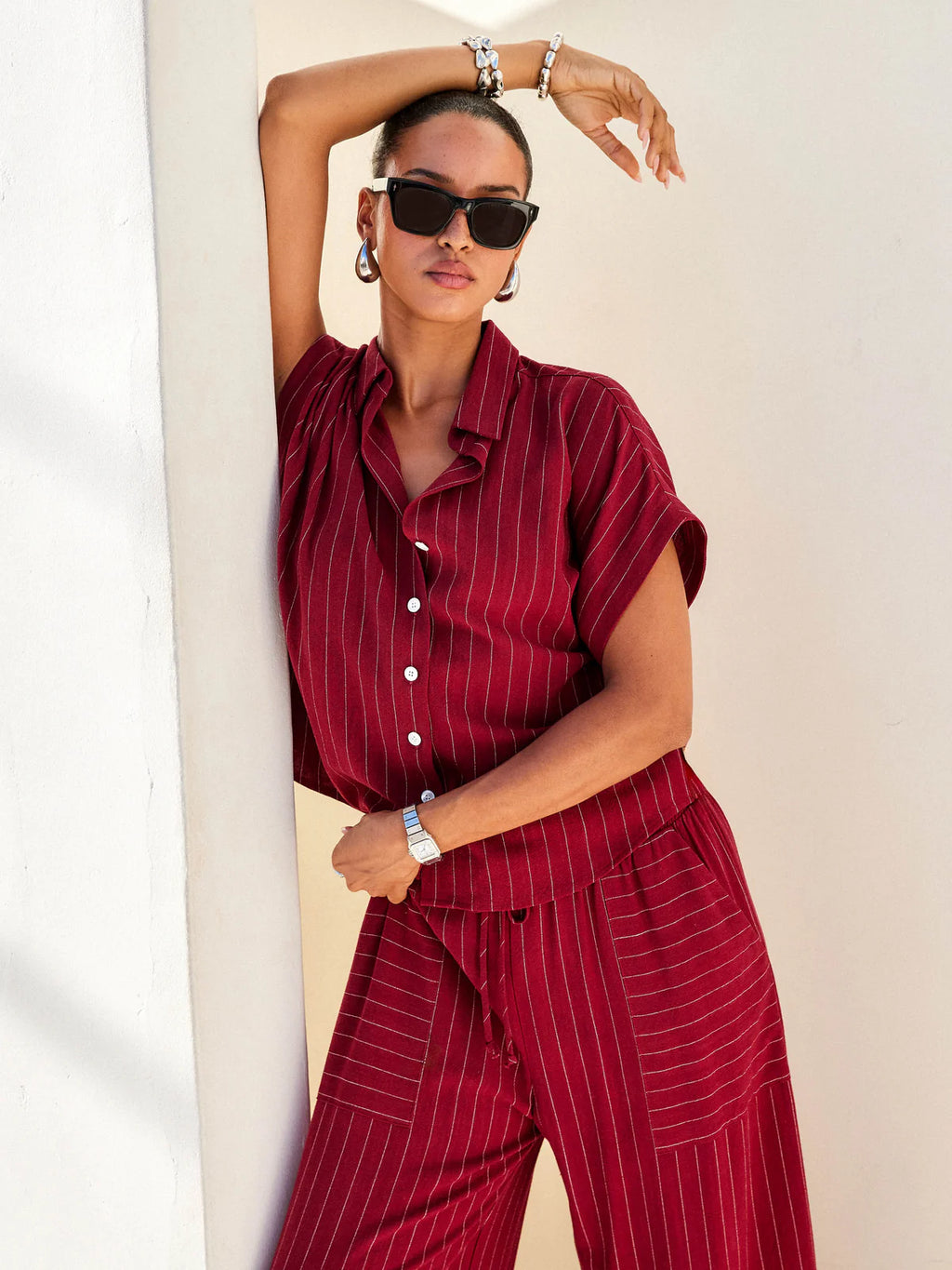 Collette Button Up Top
