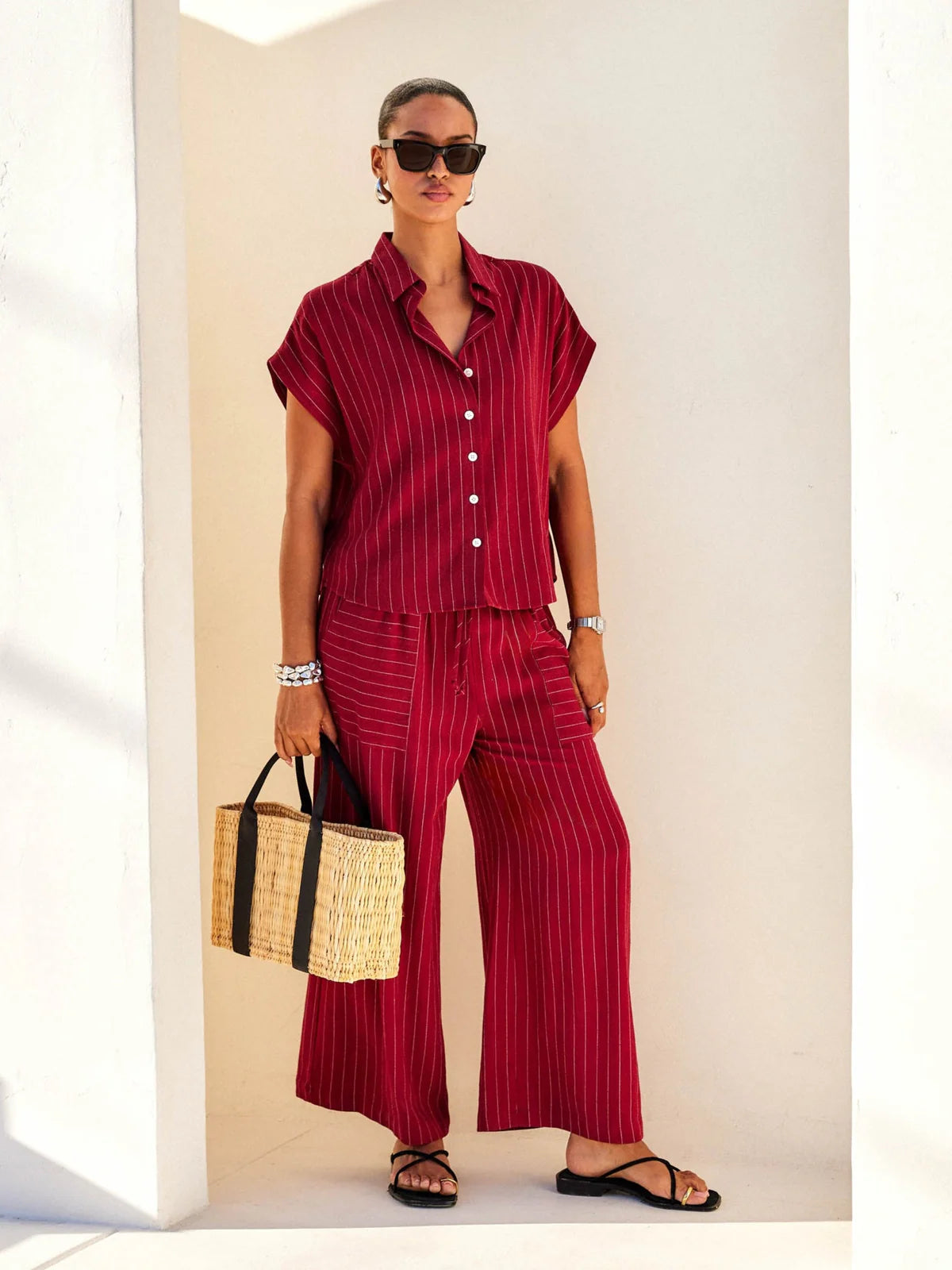 Collette Button Up Top