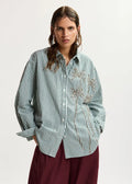 Kasper Sequin Button Down