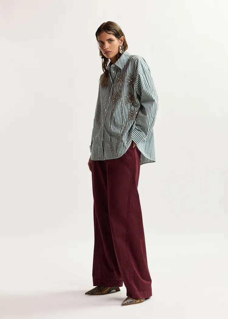 Kasper Sequin Button Down
