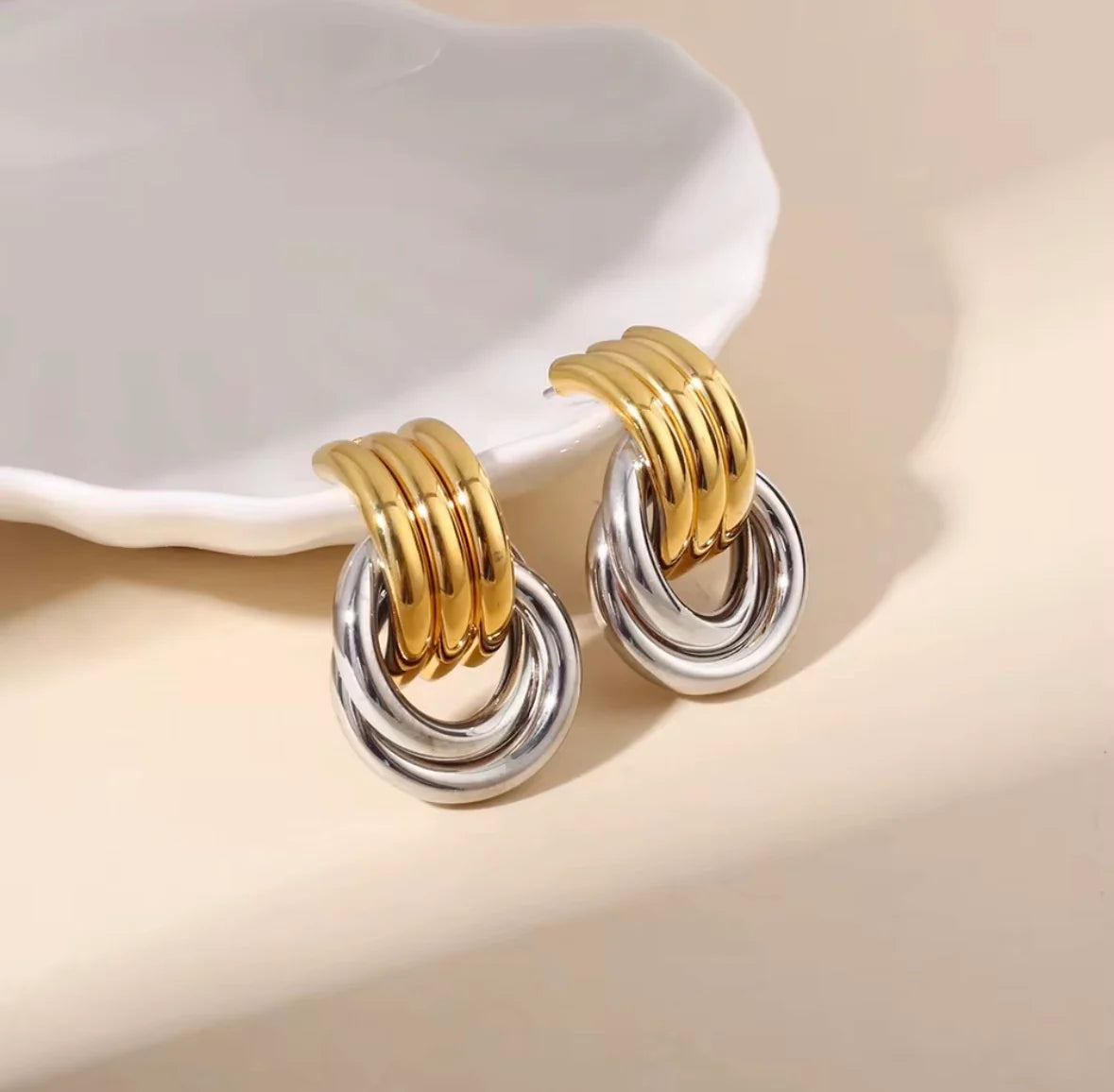 Gisele Mixed Metal Earrings