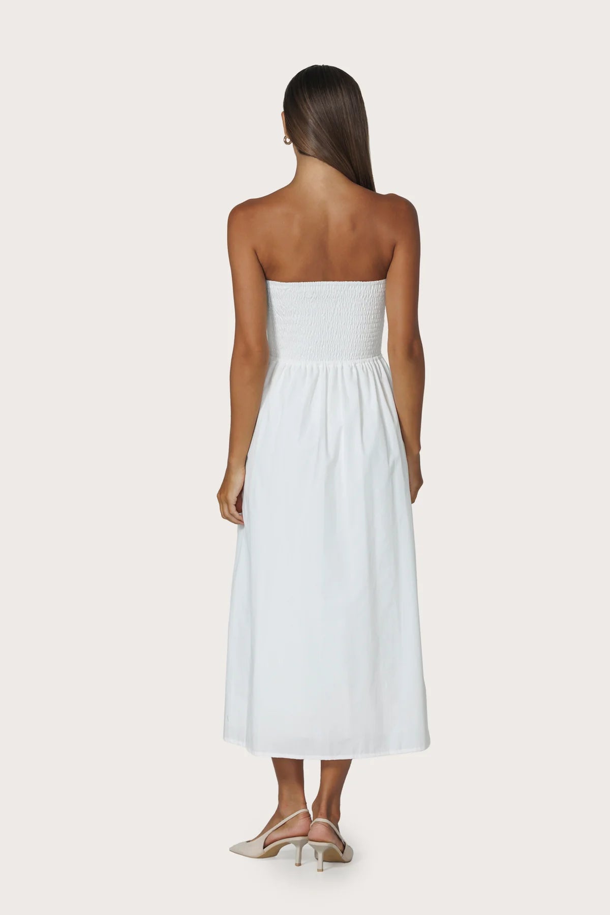 Dion Strapless Embroidered Dress