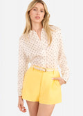 Crosby Silk Blouse Pin Dot