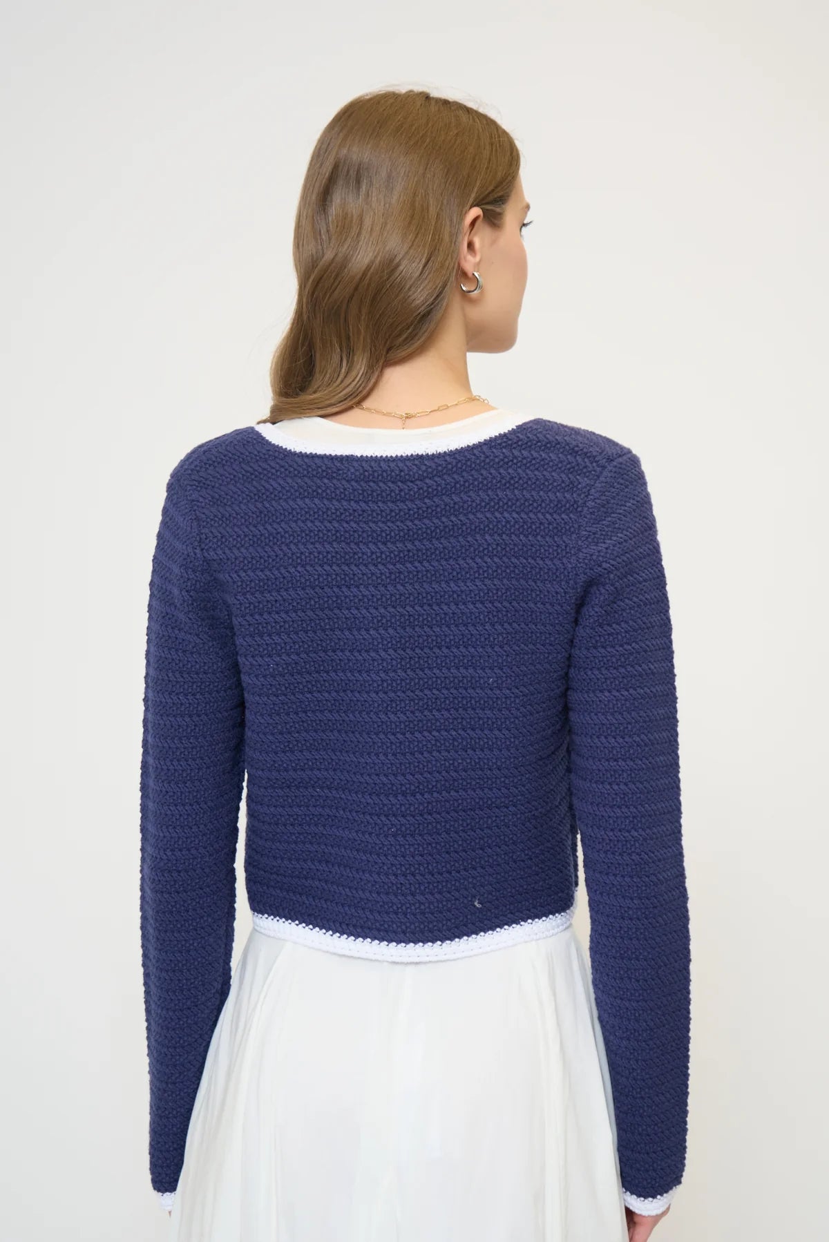 Wren Scallop Crochet Cardigan