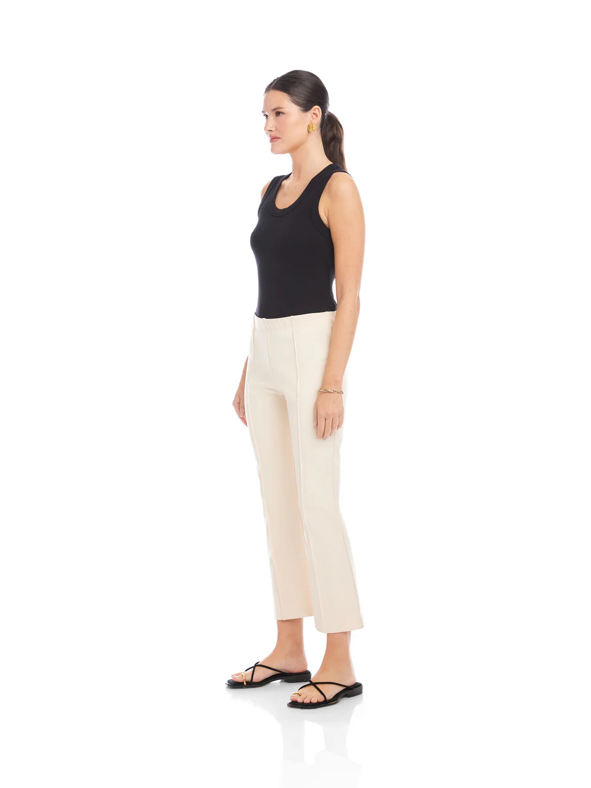 Sigourney Pintuck Cream Pant