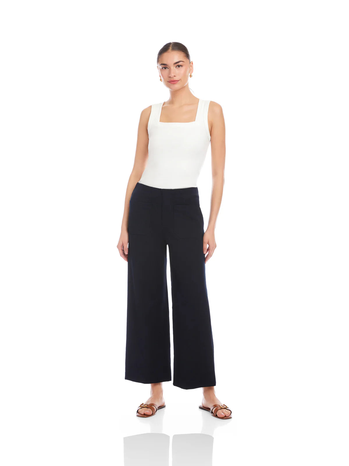 Celia Cuffed Cropped Pants