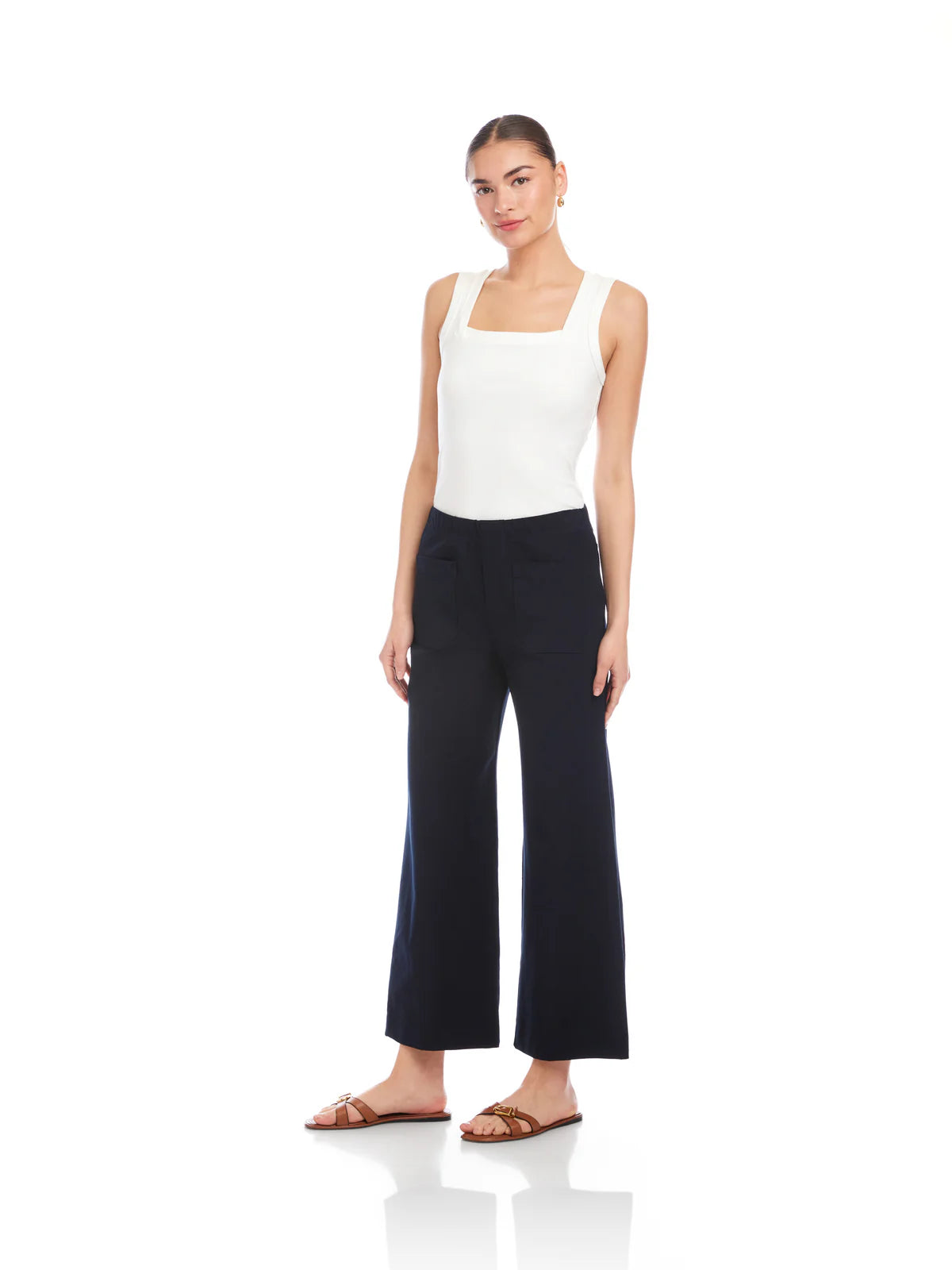 Celia Cuffed Cropped Pants