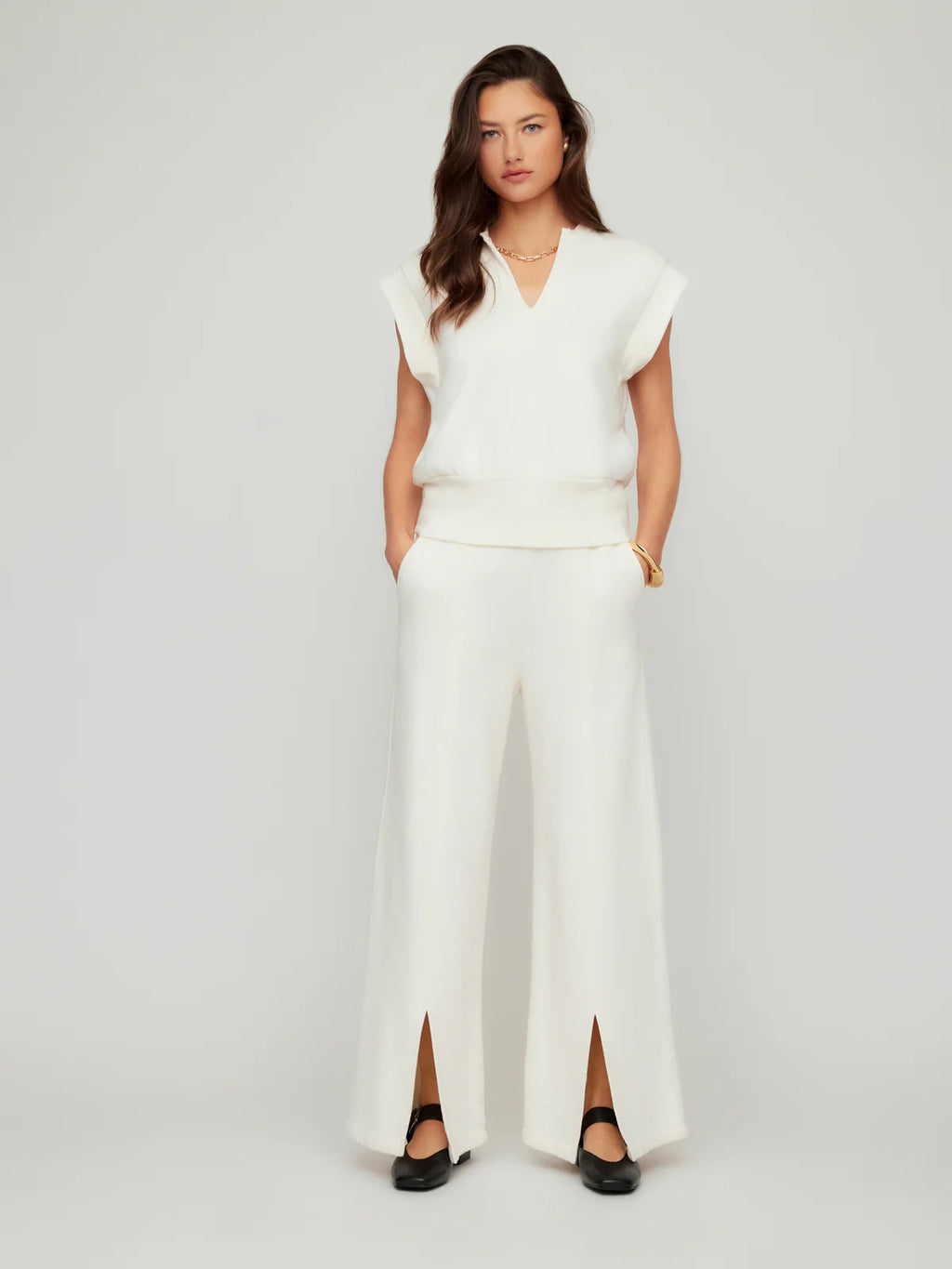 Front Slit Sweatpants