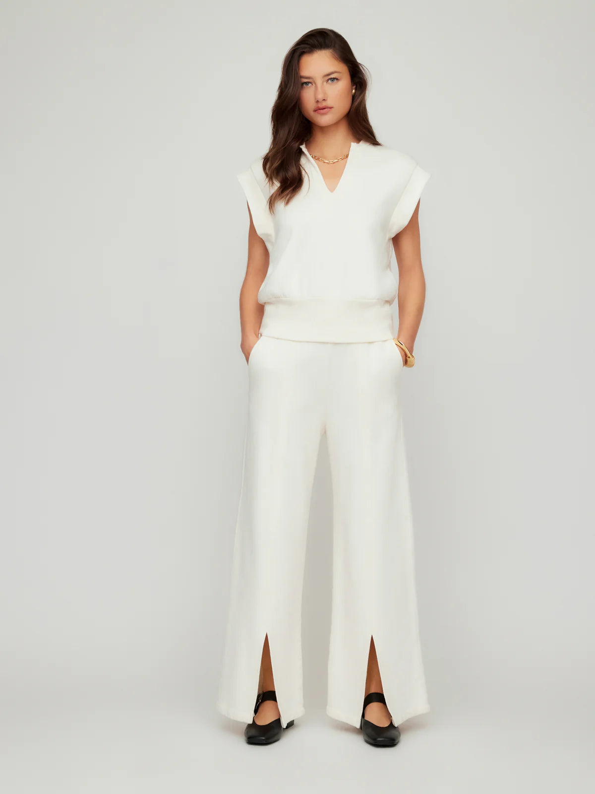 Front Slit Sweatpants