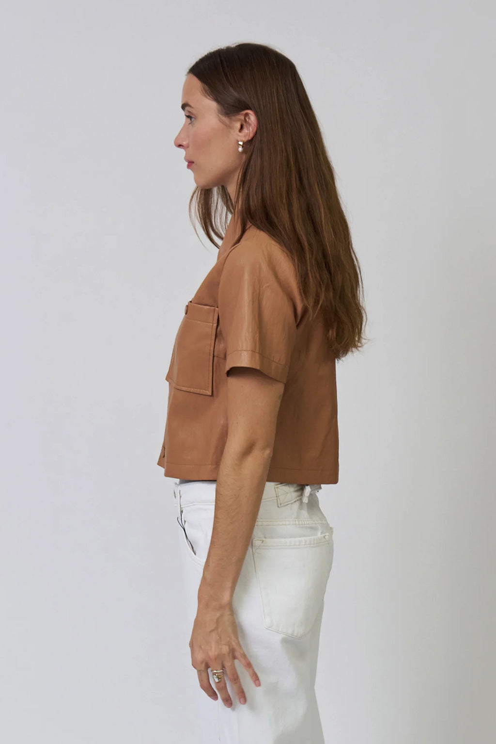 Chelsea Vegan Cropped Jacket