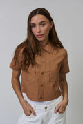 Chelsea Vegan Cropped Jacket