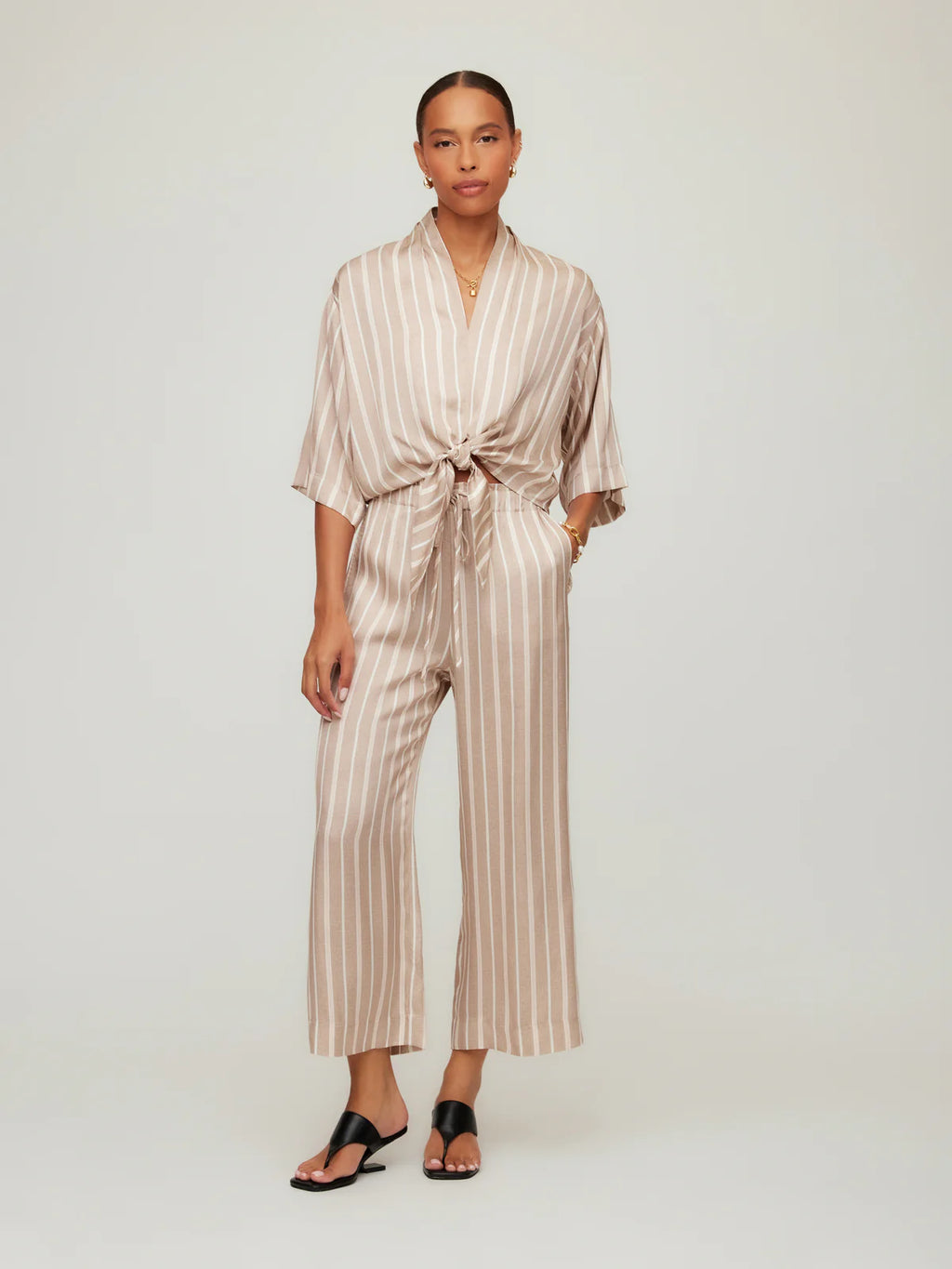 Tasha Cropped Drawstring Pants