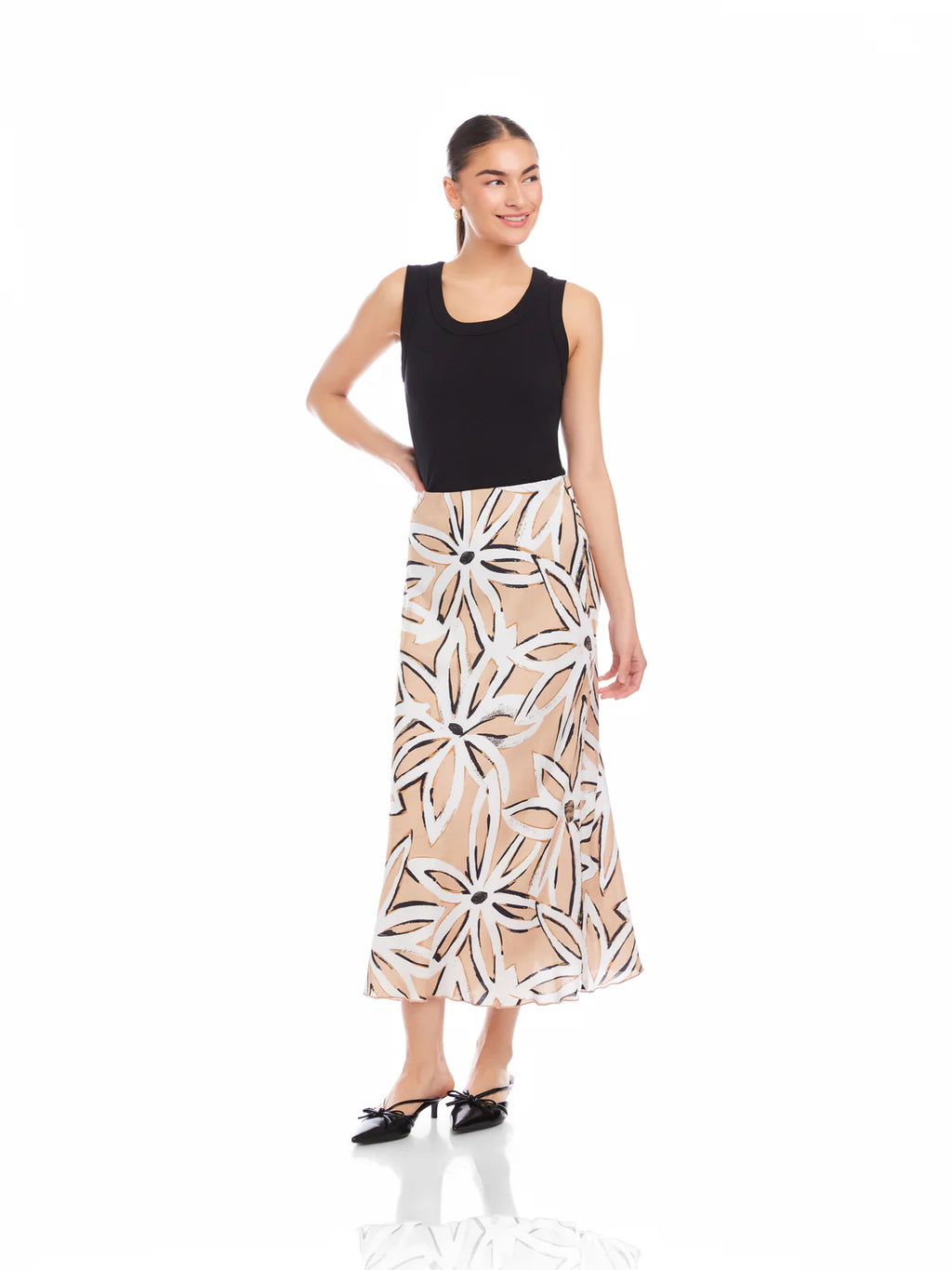 Eva Bias Ankle Skirt