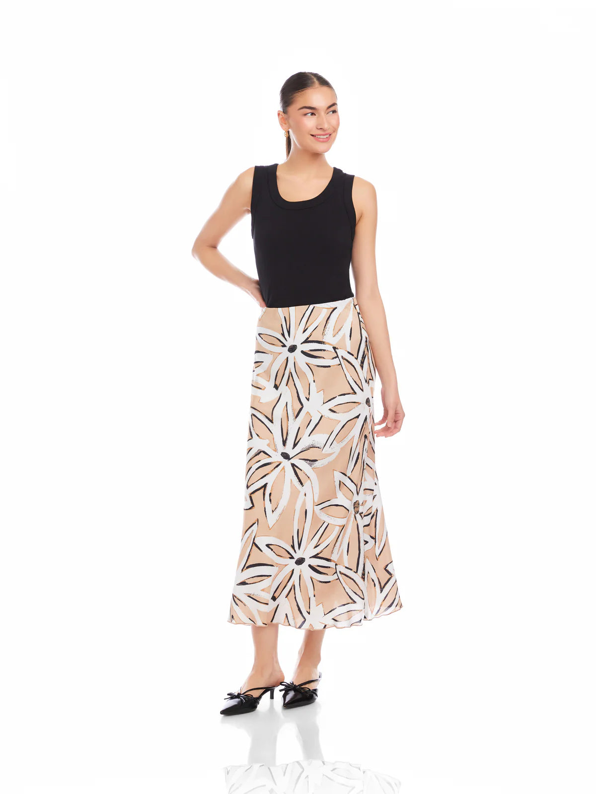 Eva Bias Ankle Skirt