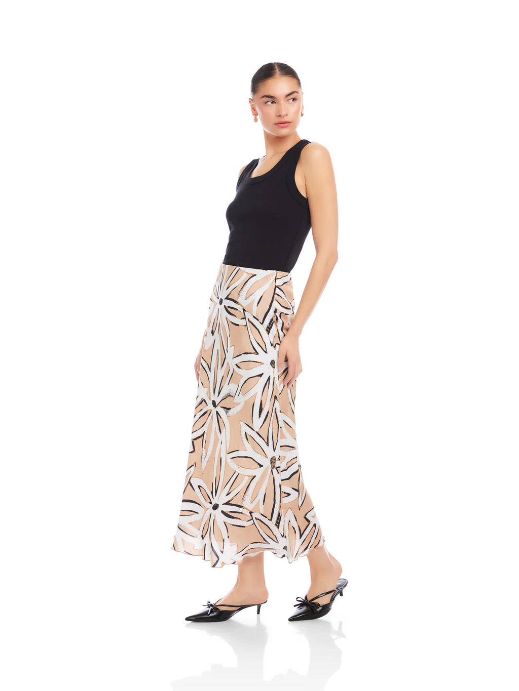 Eva Bias Ankle Skirt