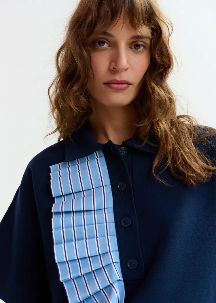 Jumble Polo w/ Cotton Frill