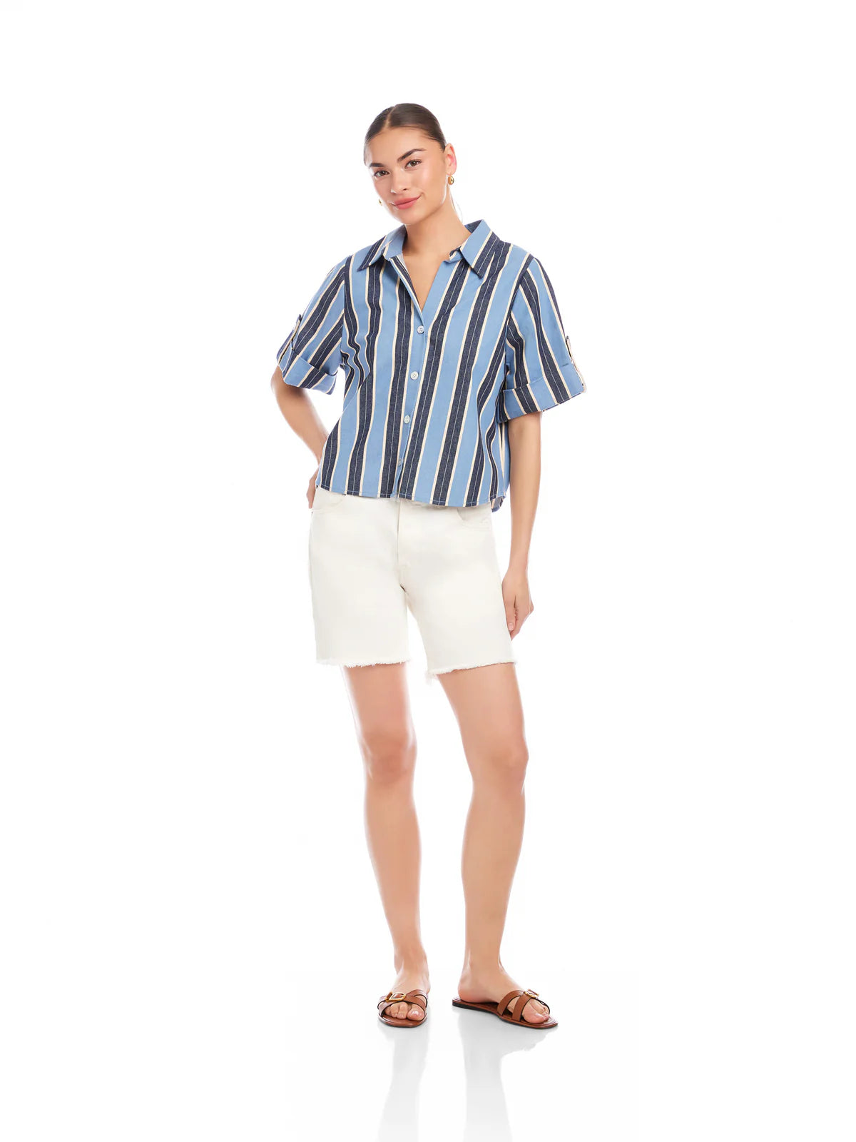 Kay Cuffed Sleeve Shirt