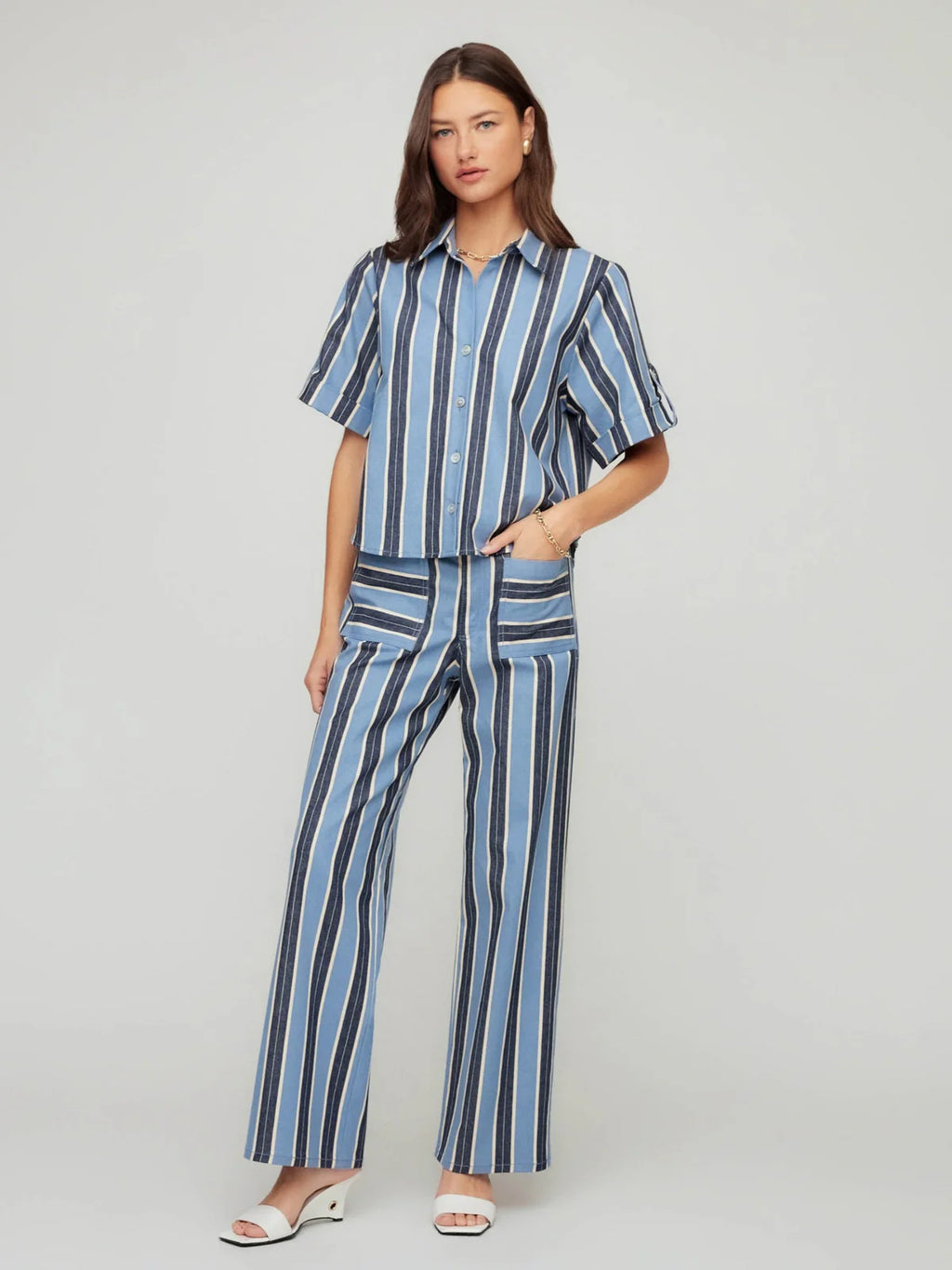 Kay Cuffed Sleeve Shirt