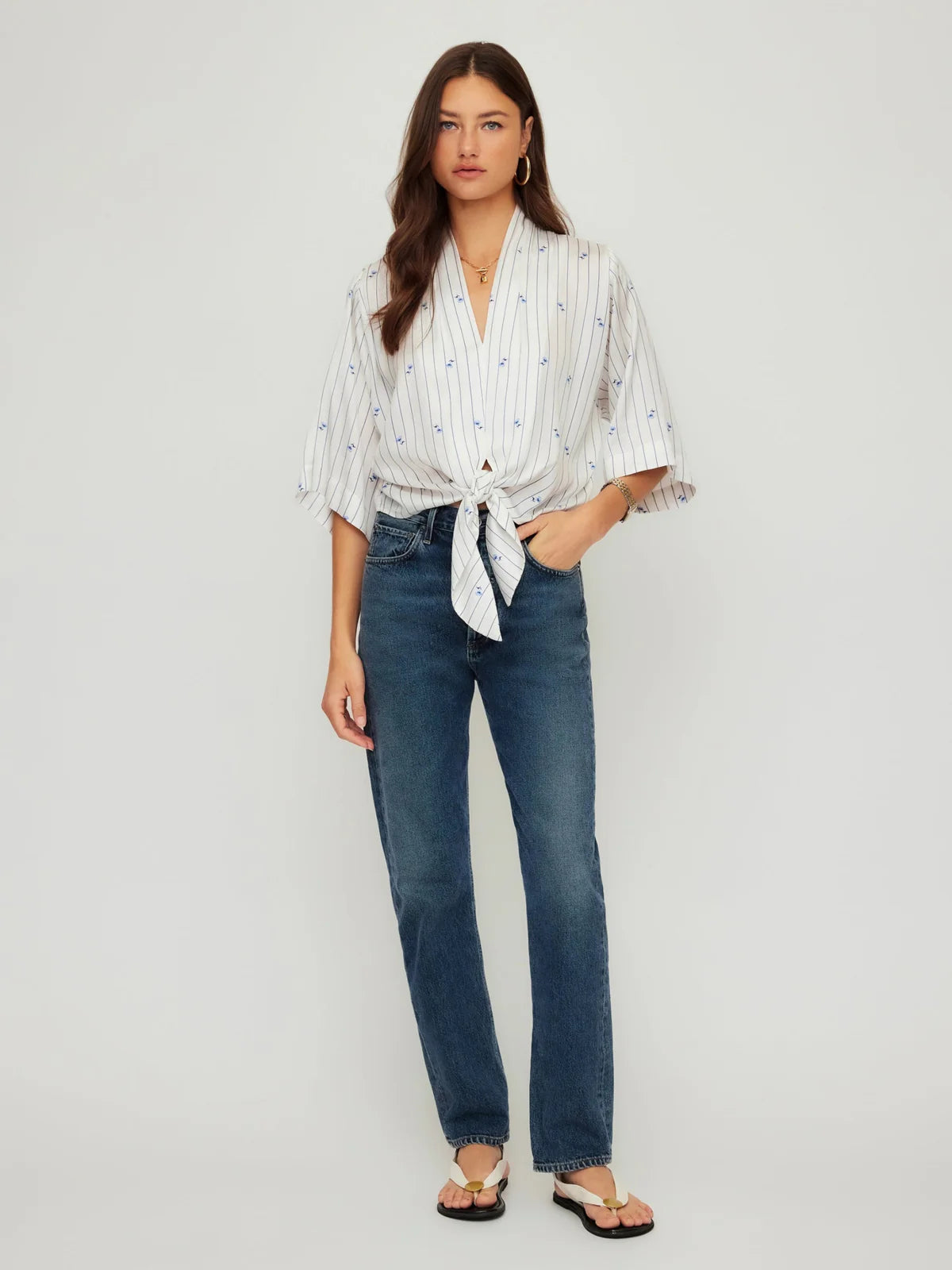 Bernice Tie-Front Blouse