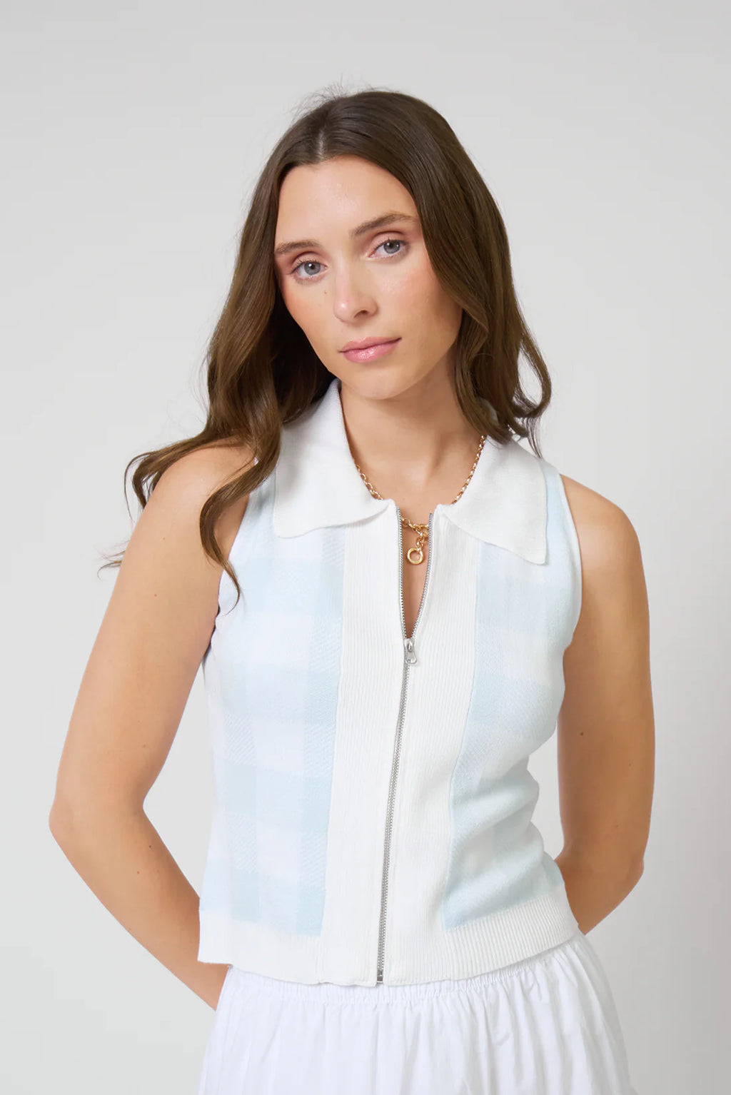 Laurel Zip Up Polo