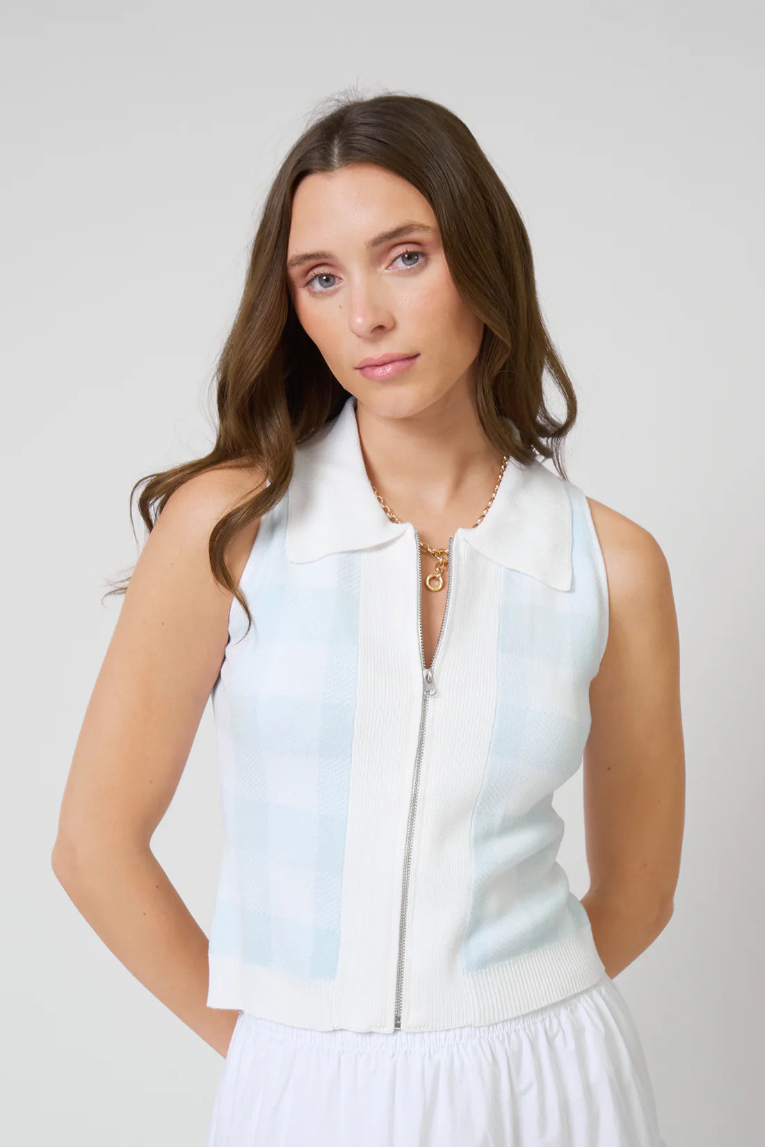 Laurel Zip Up Polo
