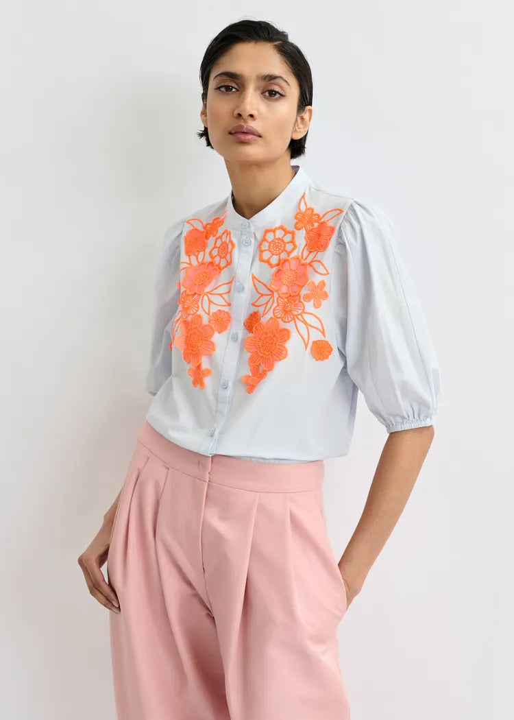 Jorja Applique Flower Shirt