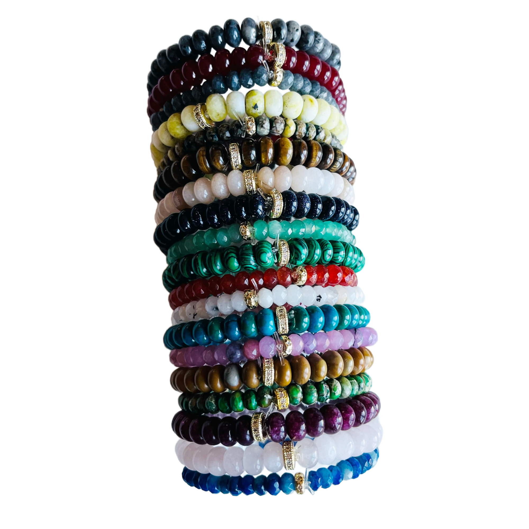 Candy Stretch Bracelets: Light Yellow Jade