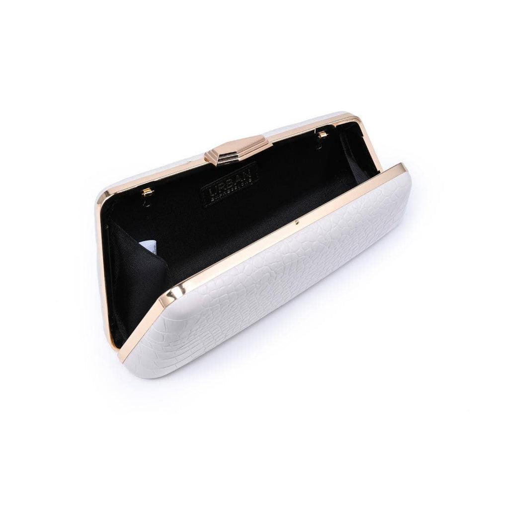 Irene - Croco Asymmetrical Evening Bag